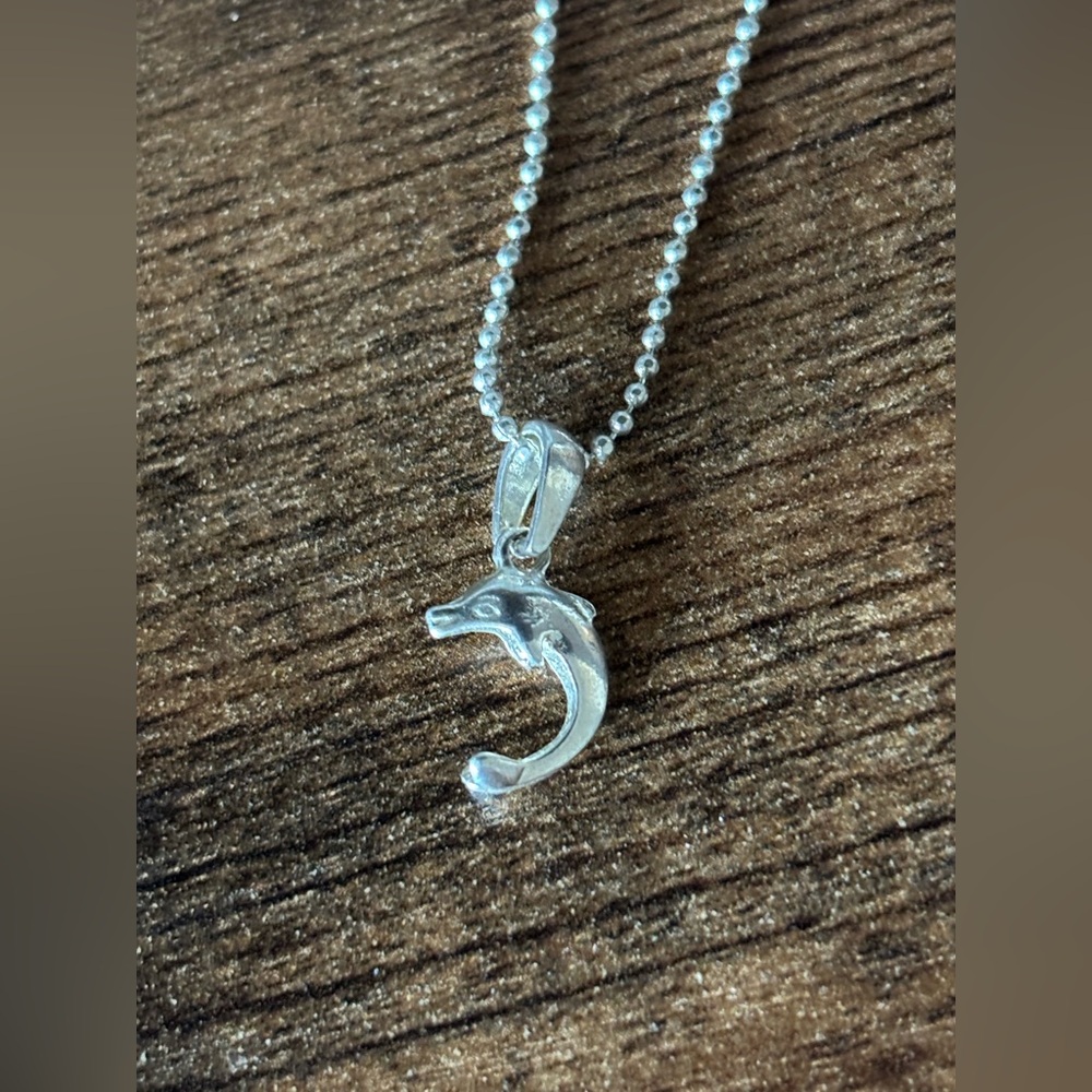 Cool Jewels Dolphin Pendant Necklace in Silver Tone - Women’s Jewelry